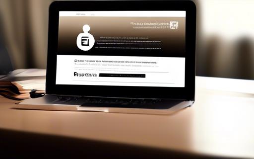 Computerbildschirm zeigt Webseite